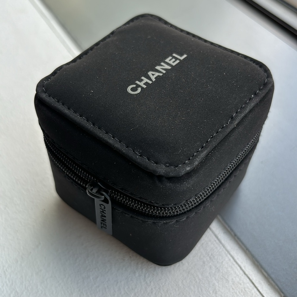 Authentic Chanel Travel Watch Case/Jewelry Box